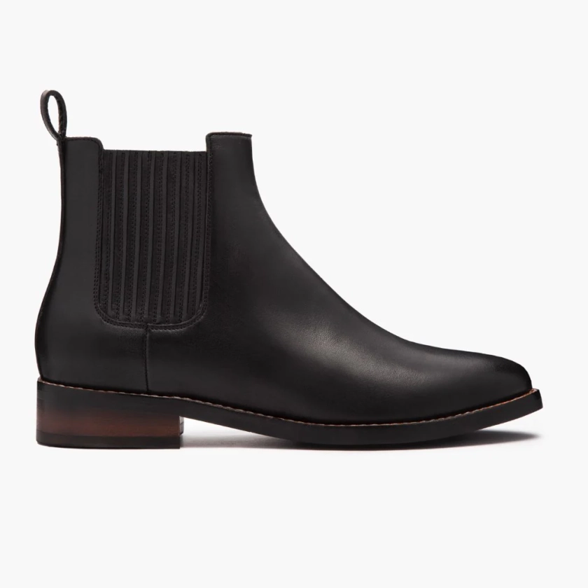 Women's Dreamer Chelsea Boot In Black Leather - Thursday Boot Company