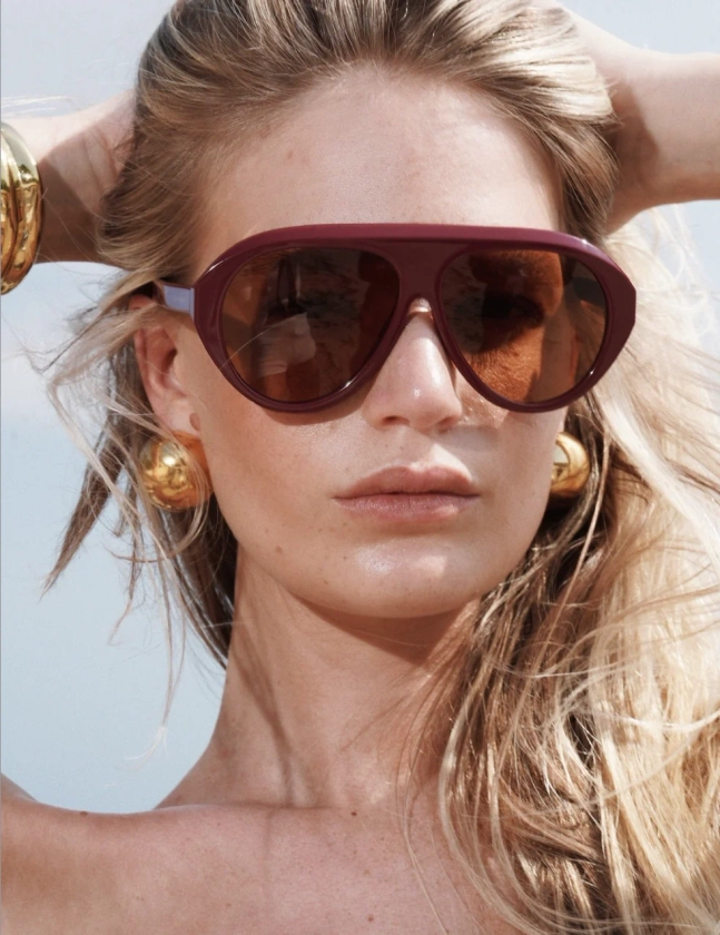 The Icon Sunglasses - Burgundy