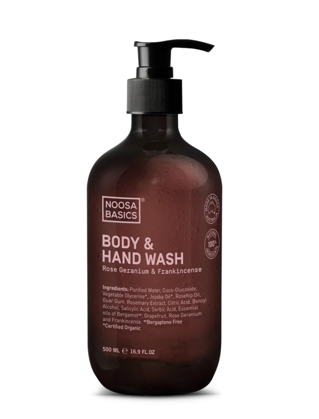 Body & Hand Wash - Rose Geranium & Frankincense