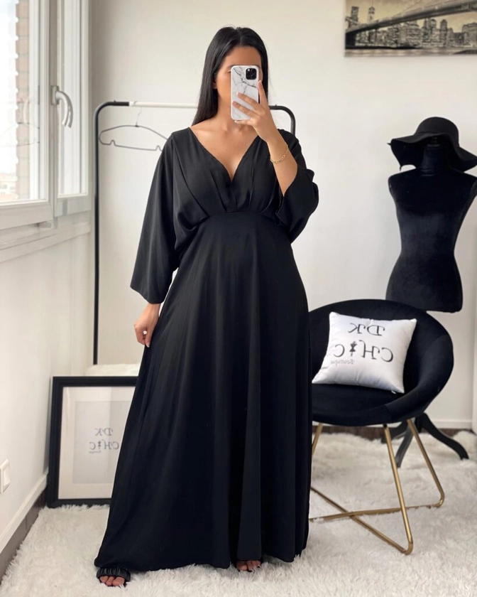 Robe Tinda Noir - DK Chic Boutique
