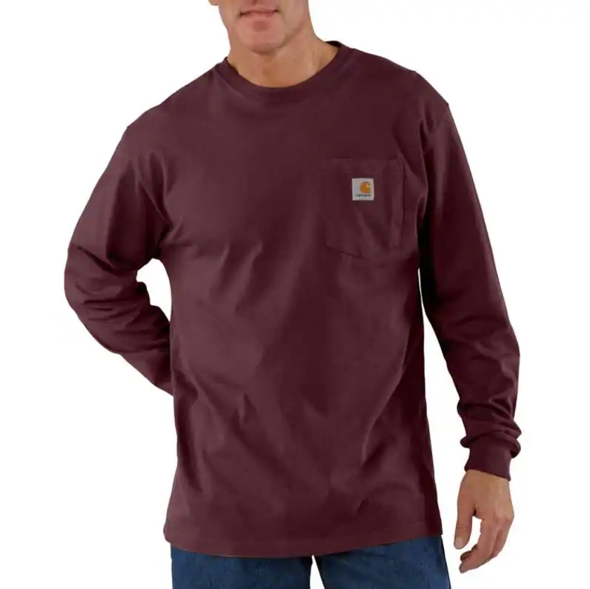 Loose Fit Heavyweight Long-Sleeve Pocket T-Shirt | Fall Layering Clothing Essentials | Carhartt