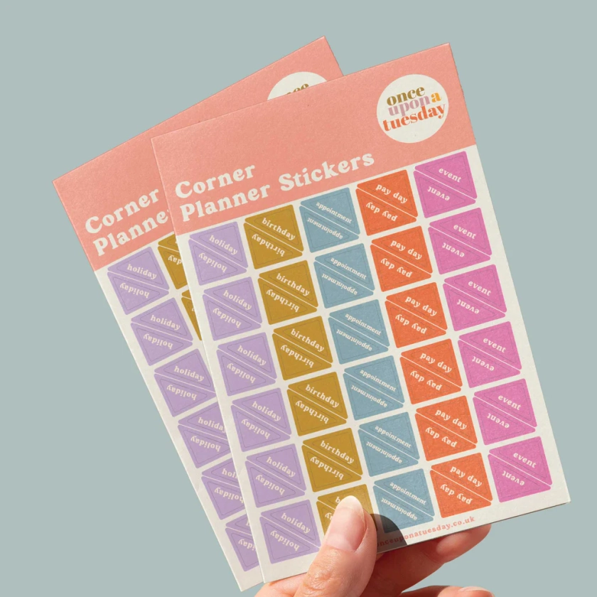 Corner Planner Stickers