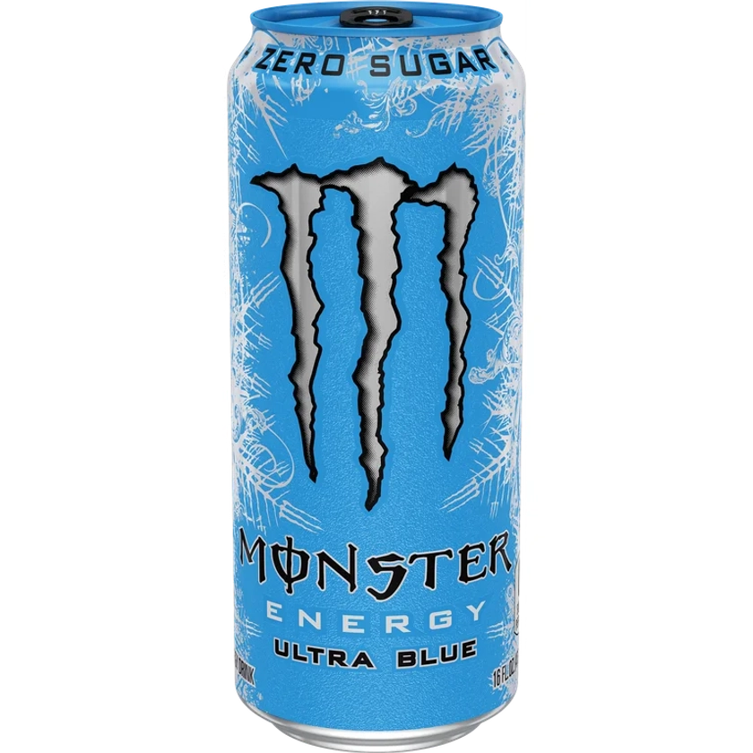 Monster Energy, Ultra Blue, Sugar Free Energy Drink, 16 fl oz, Single