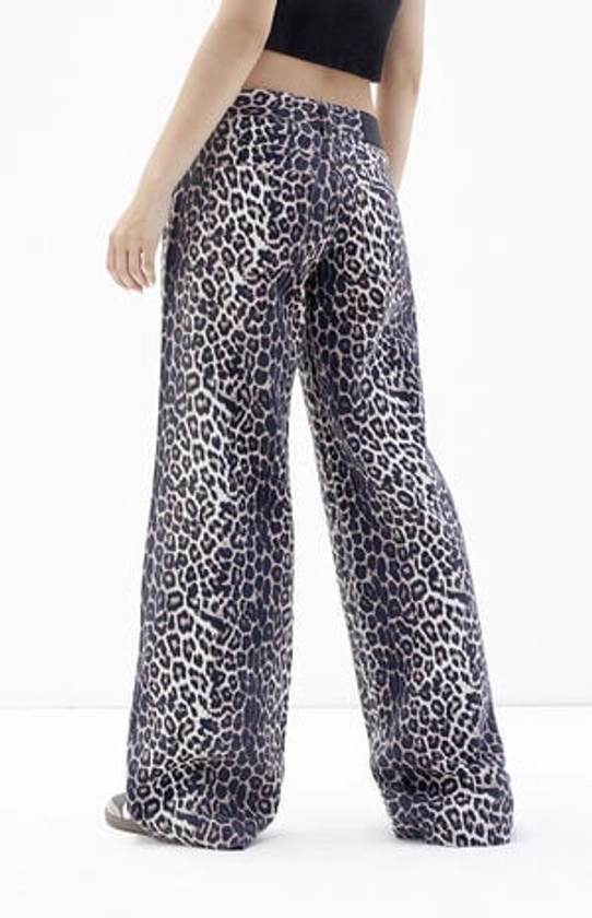 PacSun Casey Leopard Low Rise Baggy Jeans | PacSun