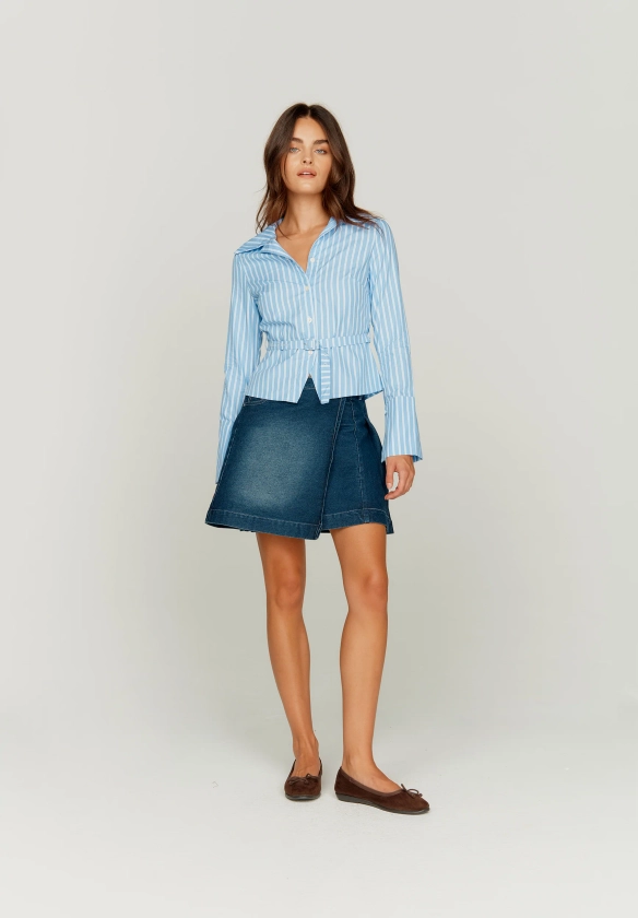 ELLE BELTED SHIRT | HOUSE OF SUNNY