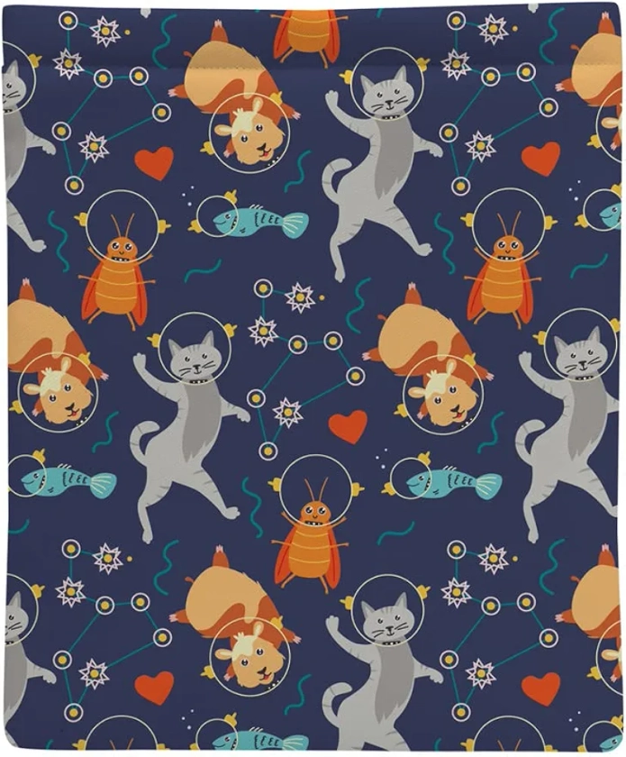 Crazyify Dancing Cat Printed Book Sleeve/Book Sleeve/Book Protector/Fabric Book Covers/Washable Fabric Book Sleeve, Medium Size Book Sleeve -9 Inch X 10.5 Inch : Amazon.in: Office Products