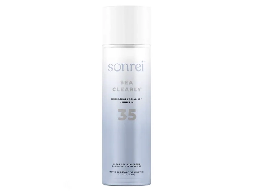Sonrei Sea Clearly Hydrating Facial SPF 35 + Growth Factor Clear Gel/Primer Sunscreen