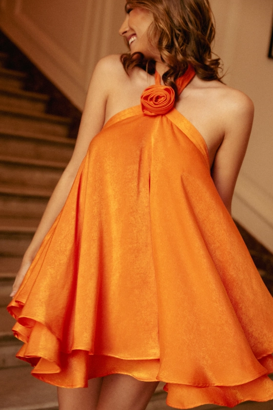 Robe Flora - Mandarine