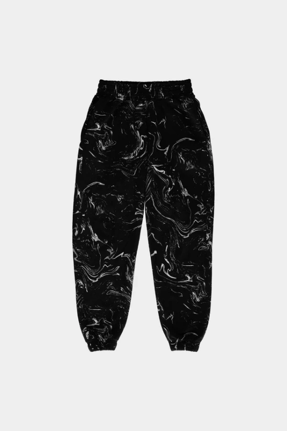 Marble Sweatpants — Black