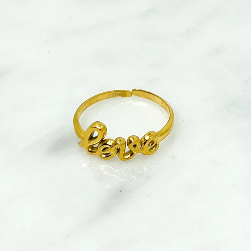 Love ring goud