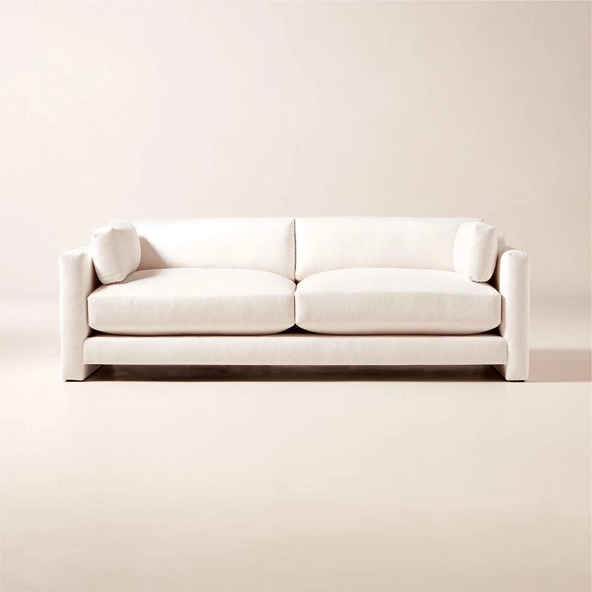 CB2 Marguerite 90" White Performance Fabric Sofa