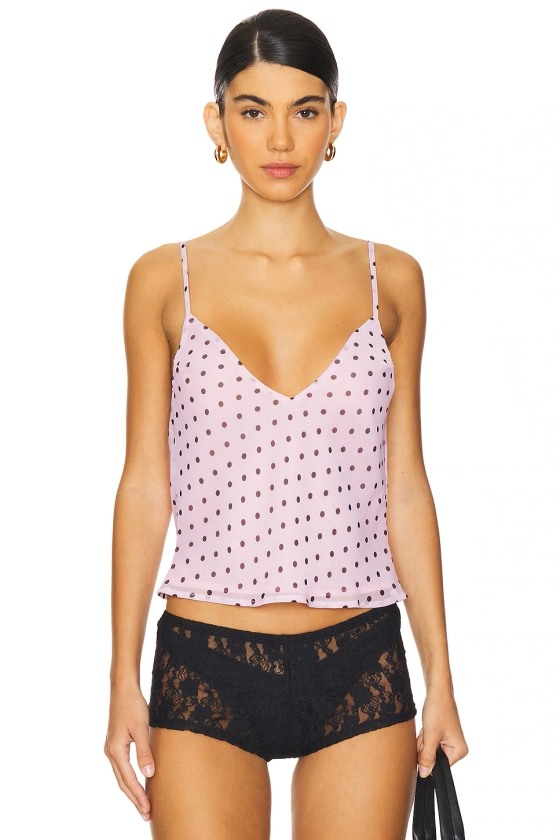 Bella Venice Sila Slip Top in Pink & Black | REVOLVE