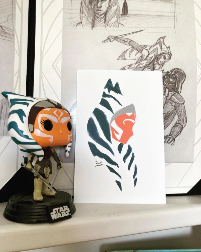 Ahsoka Tano Mini Print Postcard Clone Wars - Etsy