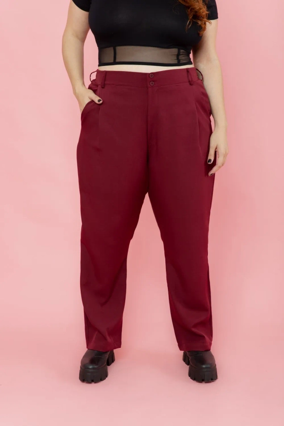 Calça Longa com Ziper Cherry Classic