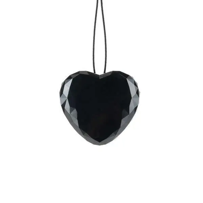 Pendentif cœur noir à mouchard 8Go enregistreur vocal - FranceCamera.com