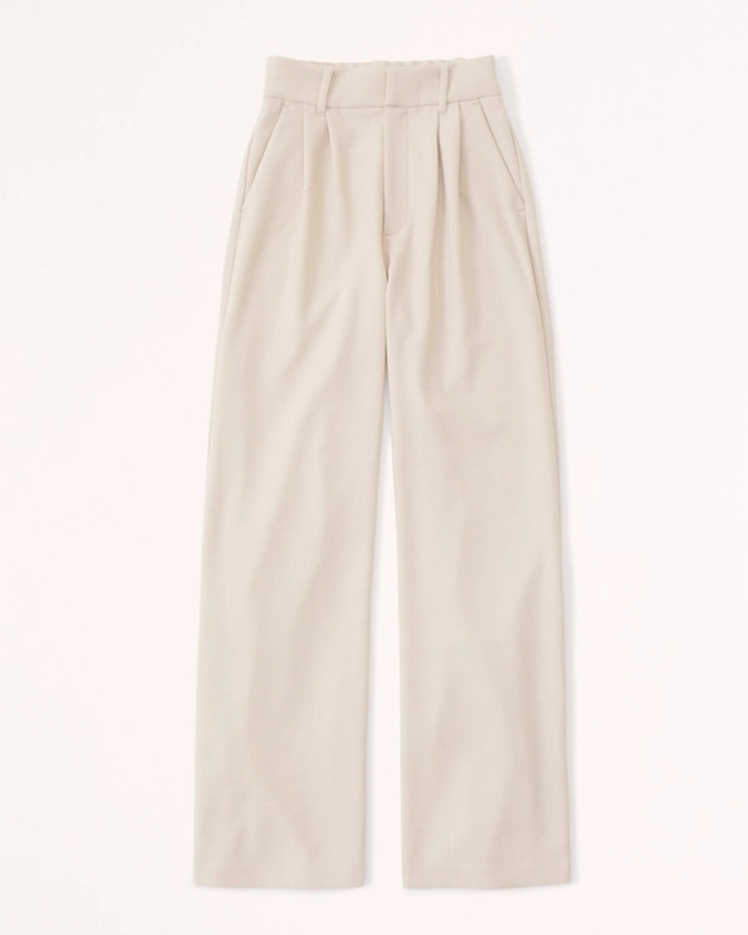 Tailored Wide Leg Pants | Abercrombie