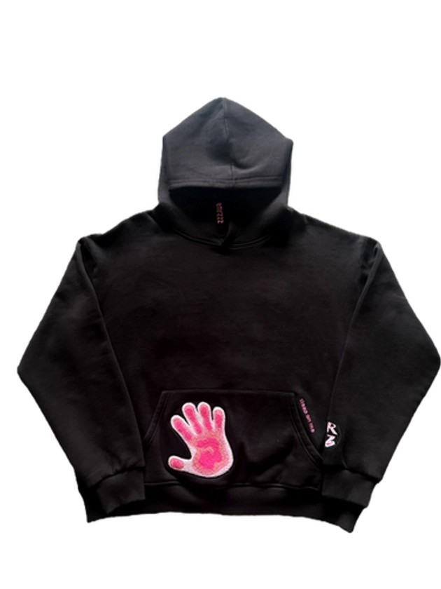 Thermal Hoodie Black/Pink | emrzzz