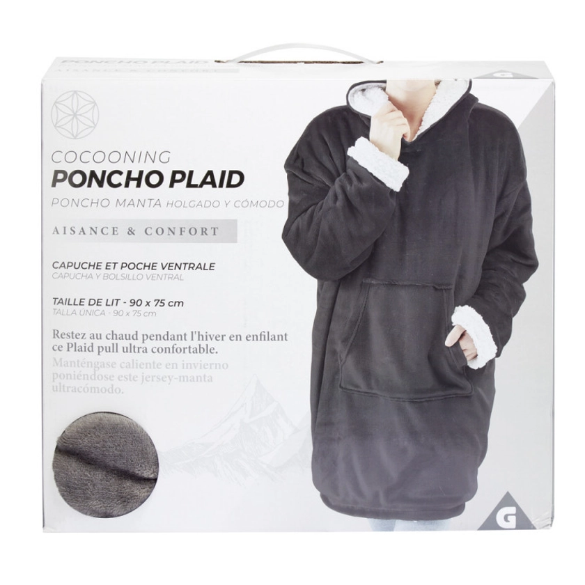 Poncho plaid H90X75cm