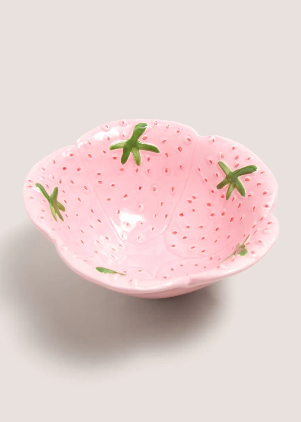 Pink Strawberry Bowl (15cm x 8cm)