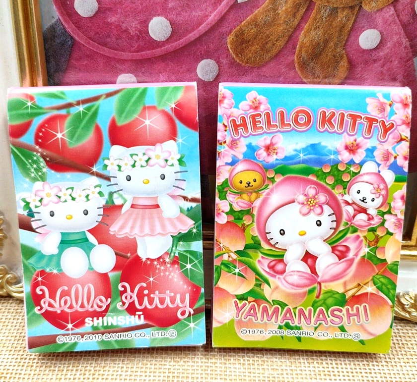 Sanrio Hello Kitty Mini Memo Paper Notebook Gotochi Japan Set of 2