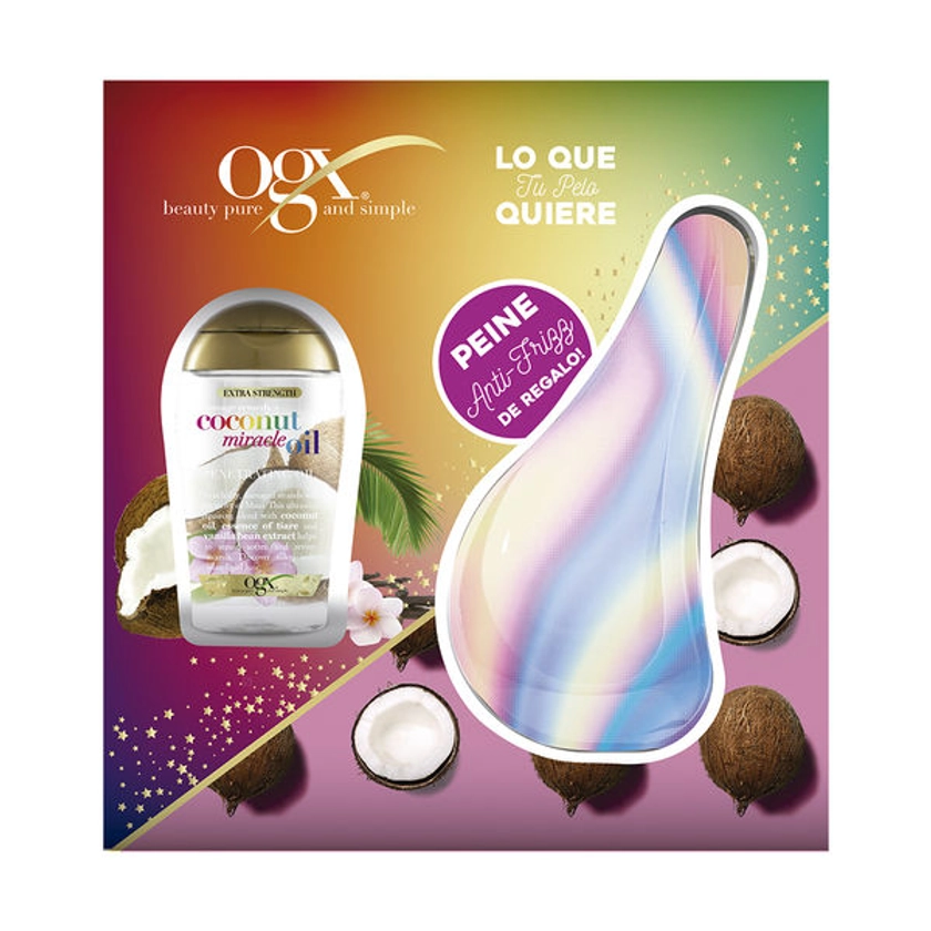 pack ogx serum coconut miracle oil 100 ml + peine tornasol | Preunic