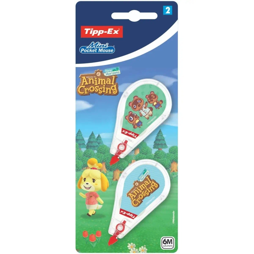 Tipp-Ex Animal Crossing ™: New Horizons Mini Pocket Mouse Rubans Correcteurs