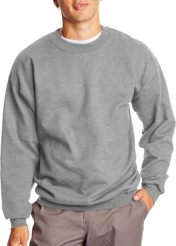 Hanes mens Sweatshirt, Heavyweight Fleece Sweatshirt, Crewneck Pullover for Men